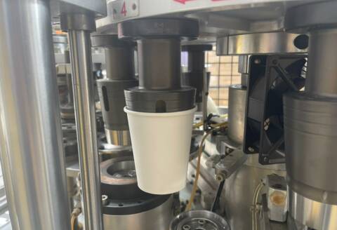 Producción de vasos de papel